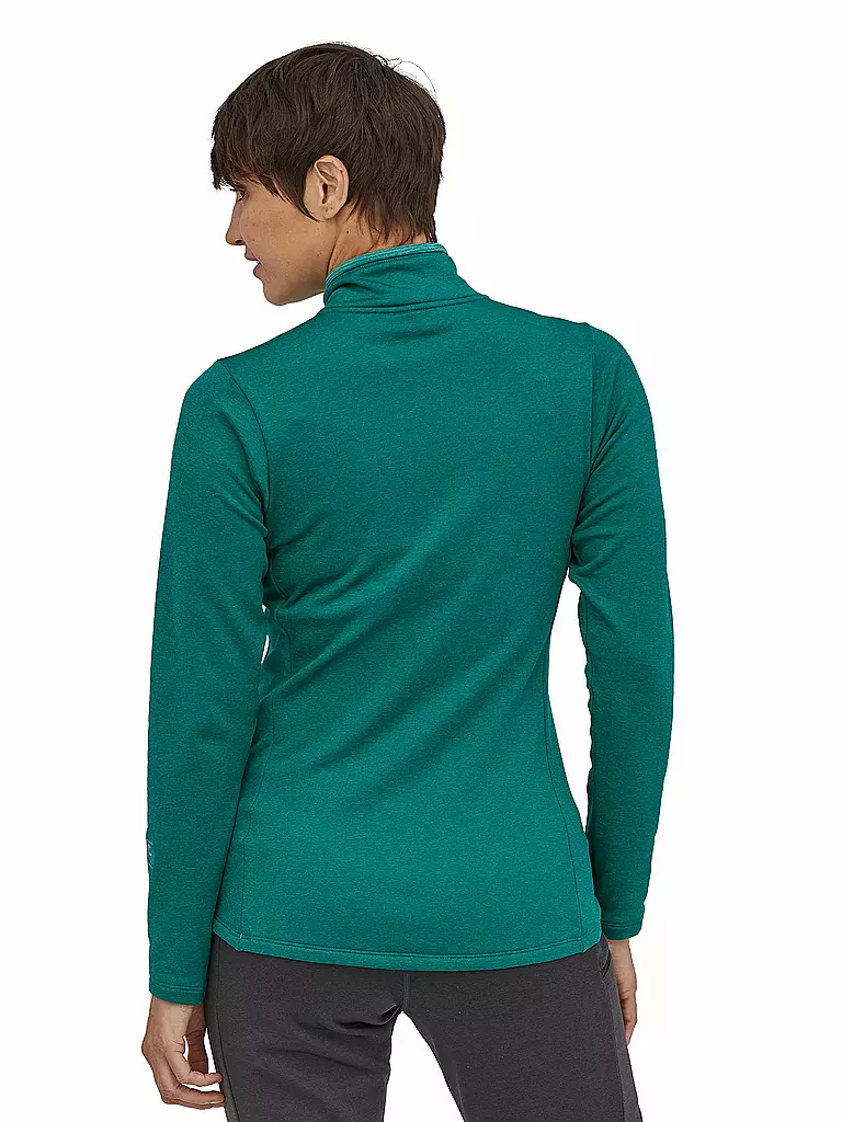 PATAGONIA | Damen Tourenshirt  R1® Daily Zip-Neck | grün