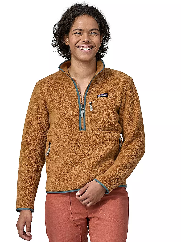 PATAGONIA | Damen Zipshirt Retro Pile Fleece Marsupial | camel