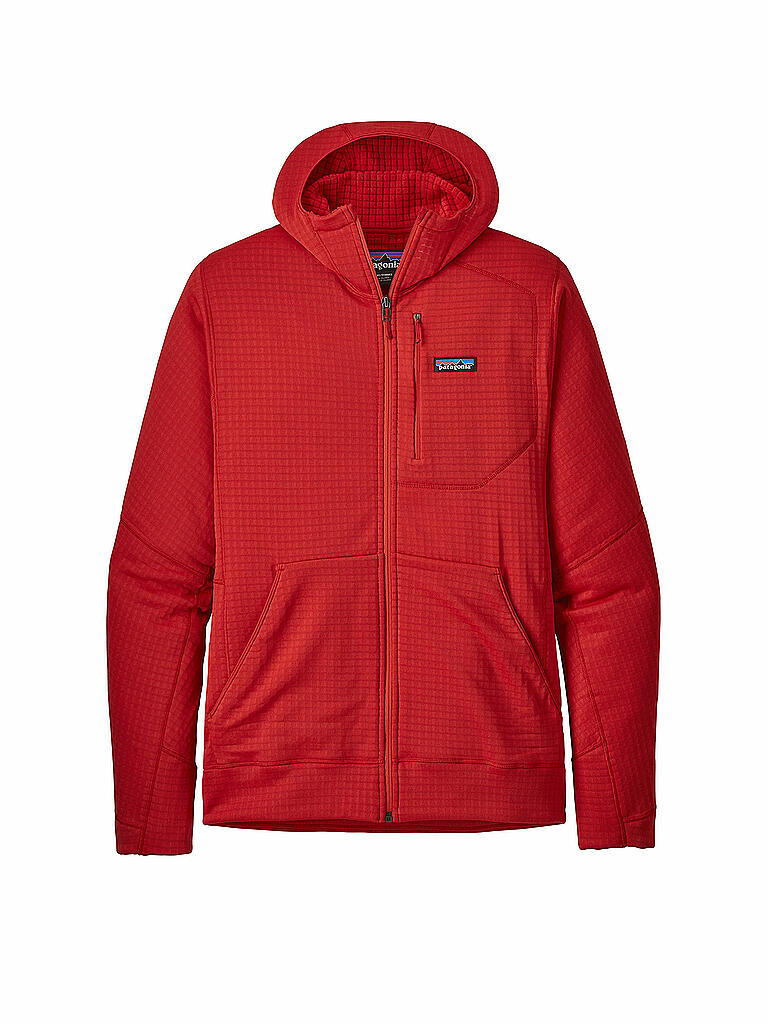 PATAGONIA | Herren Fleecejacke R1® Fleece Full-Zip Hoody | rot