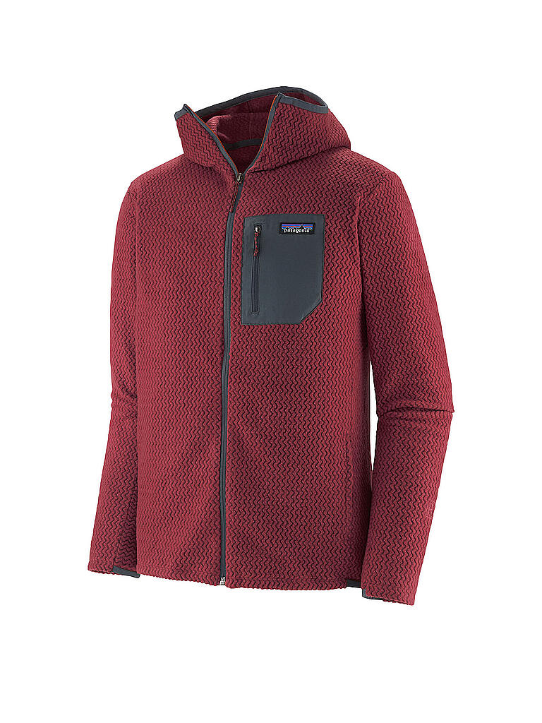 PATAGONIA Herren Fleecejacke R1® Air FullZip Hoodie rot