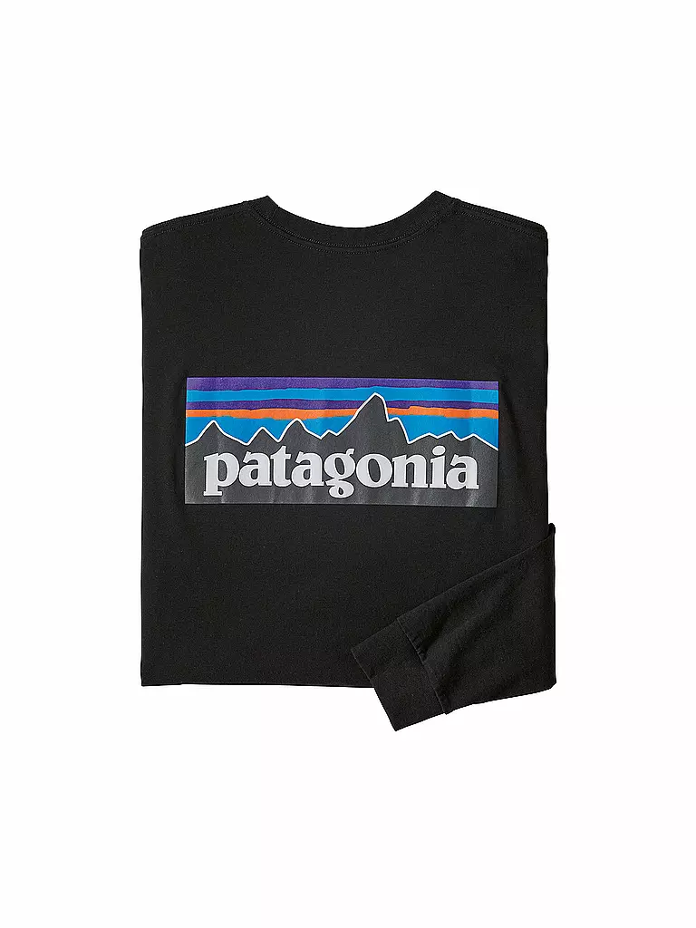 PATAGONIA | Herren Shirt P-6 Logo Responsibili-Longsleeve® | schwarz