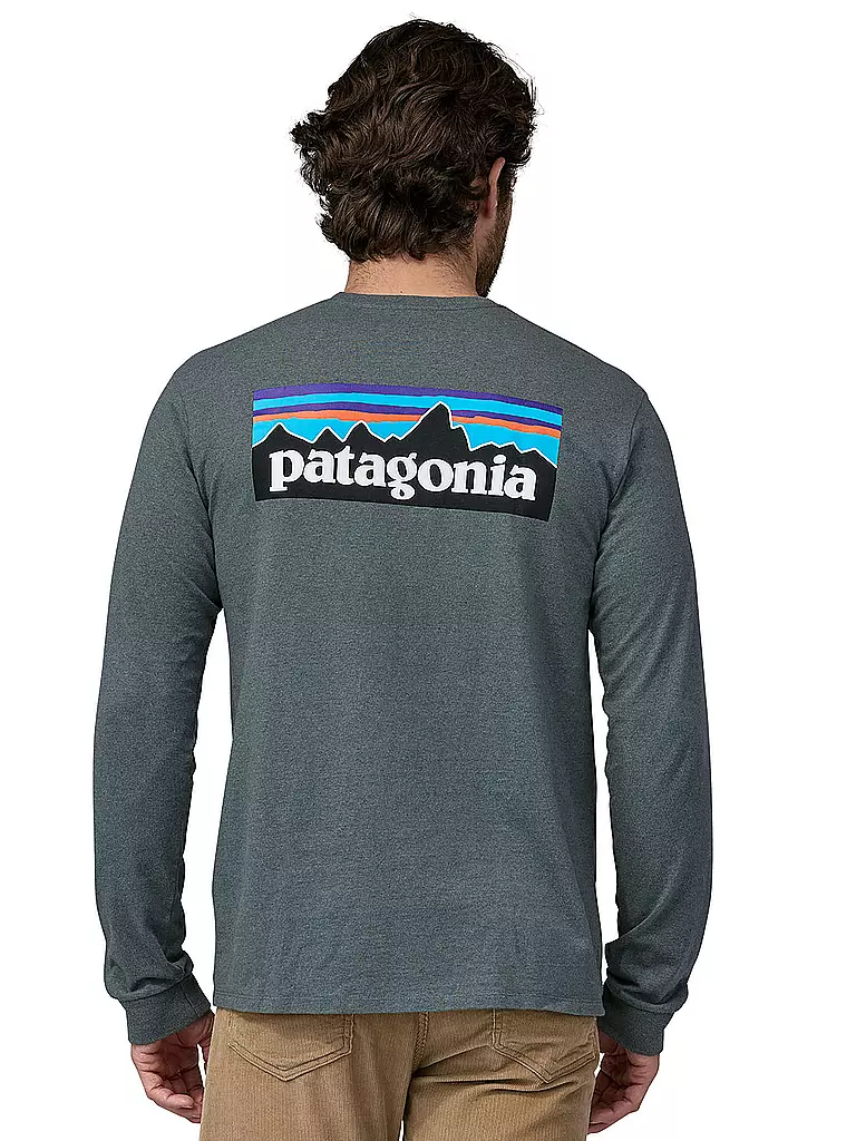 PATAGONIA | Herren Shirt P-6 Logo Responsibili-Longsleeve® | grau