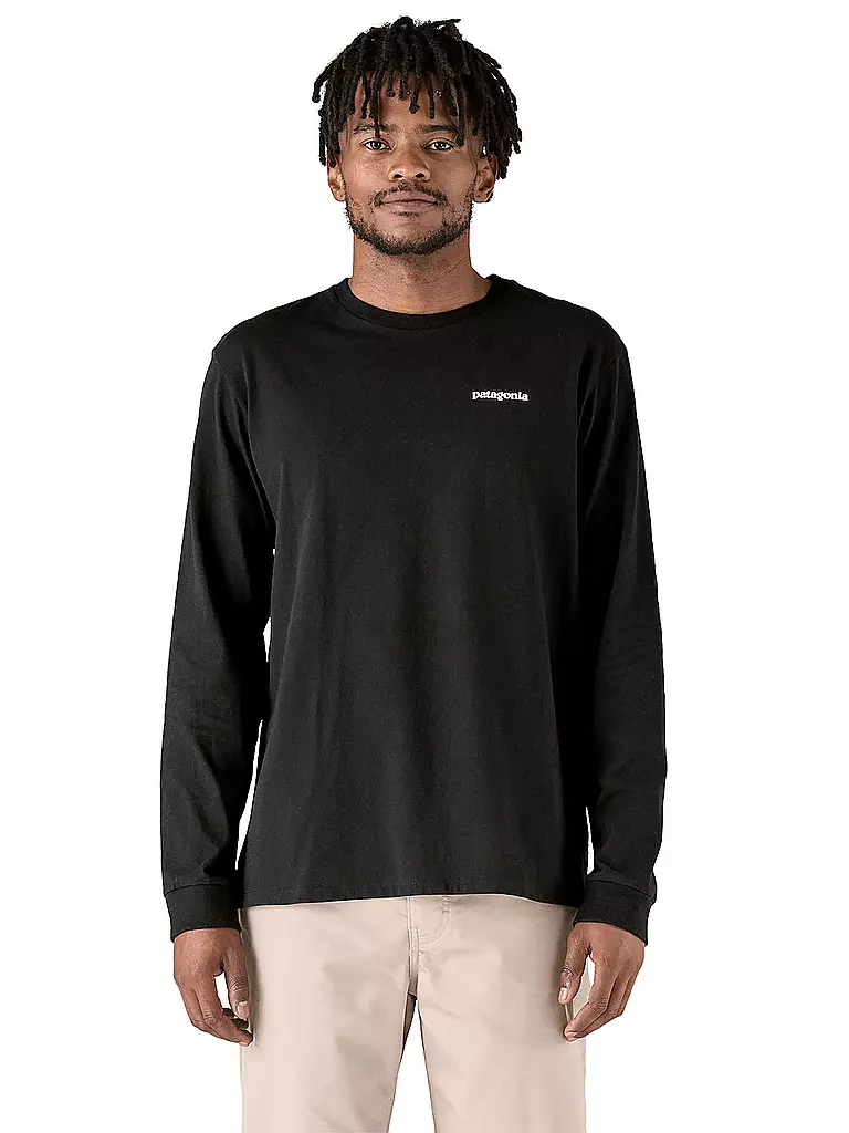 PATAGONIA | Herren Shirt P-6 Logo Responsibili-Longsleeve® | schwarz