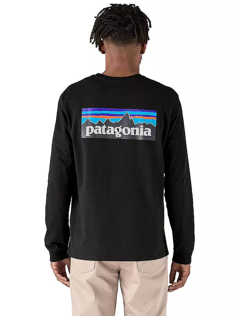 PATAGONIA | Herren Shirt P-6 Logo Responsibili-Longsleeve® | schwarz