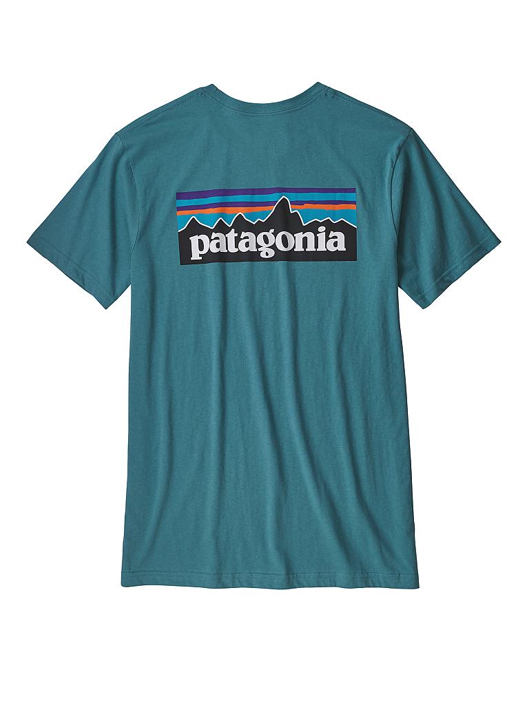 PATAGONIA | Herren T-Shirt M's P-6 Logo Organic Cotton | türkis