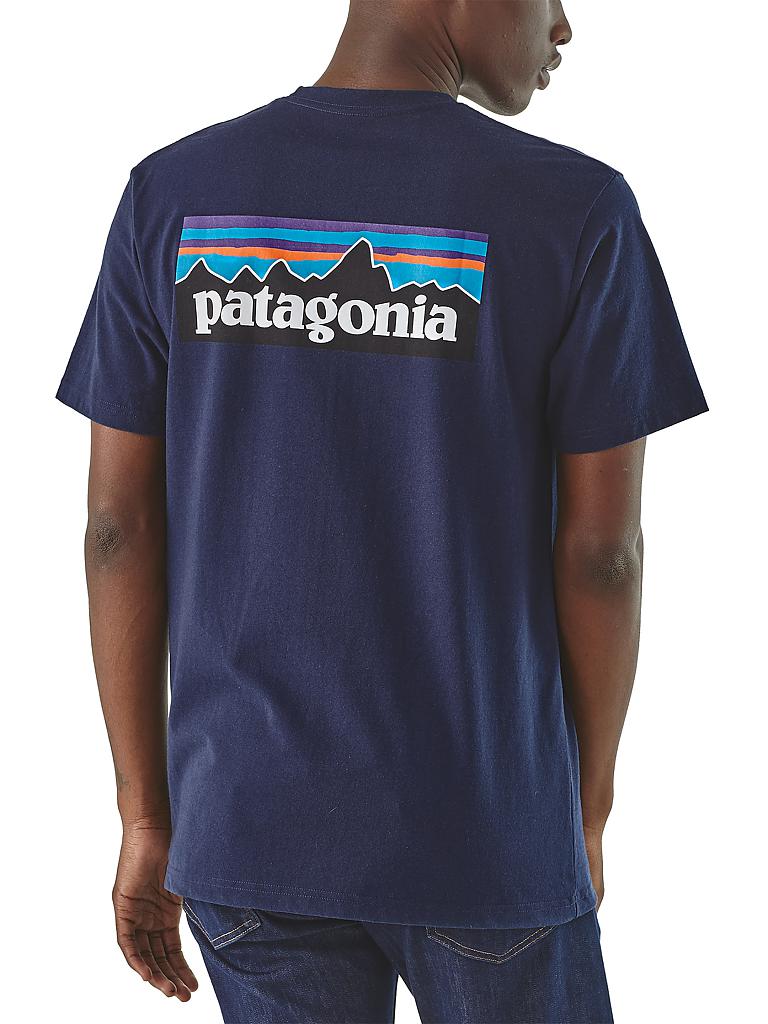 PATAGONIA | Herren T-Shirt M's P-6 Logo Organic Cotton | blau