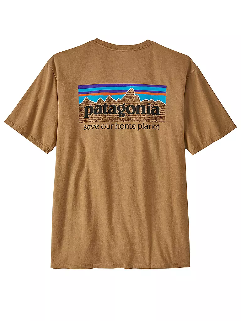 PATAGONIA | Herren T-Shirt P-6 Mission | braun