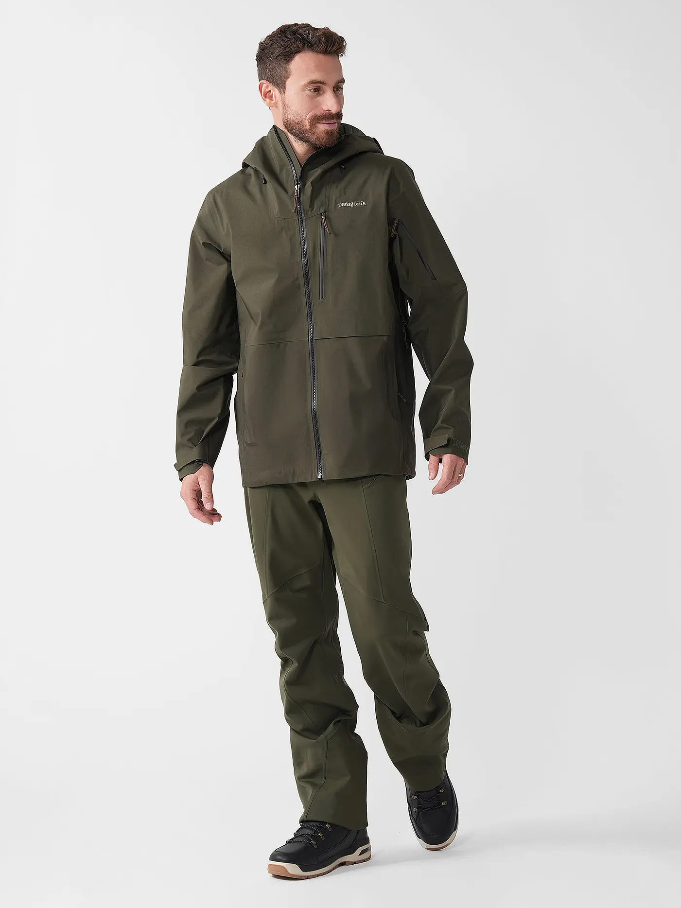 PATAGONIA | Herren Tourenjacke Untracked GTX 3L Hoodie | dunkelgrün