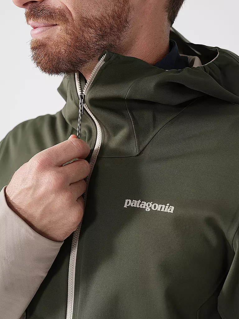 PATAGONIA | Herren Wanderjacke Upstride Hoodie | dunkelgrün