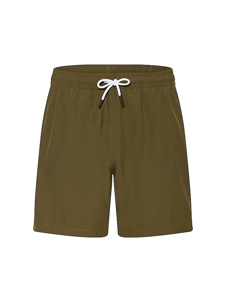 PAUL Herren Badeshorts Solid olive | L — Bild 2