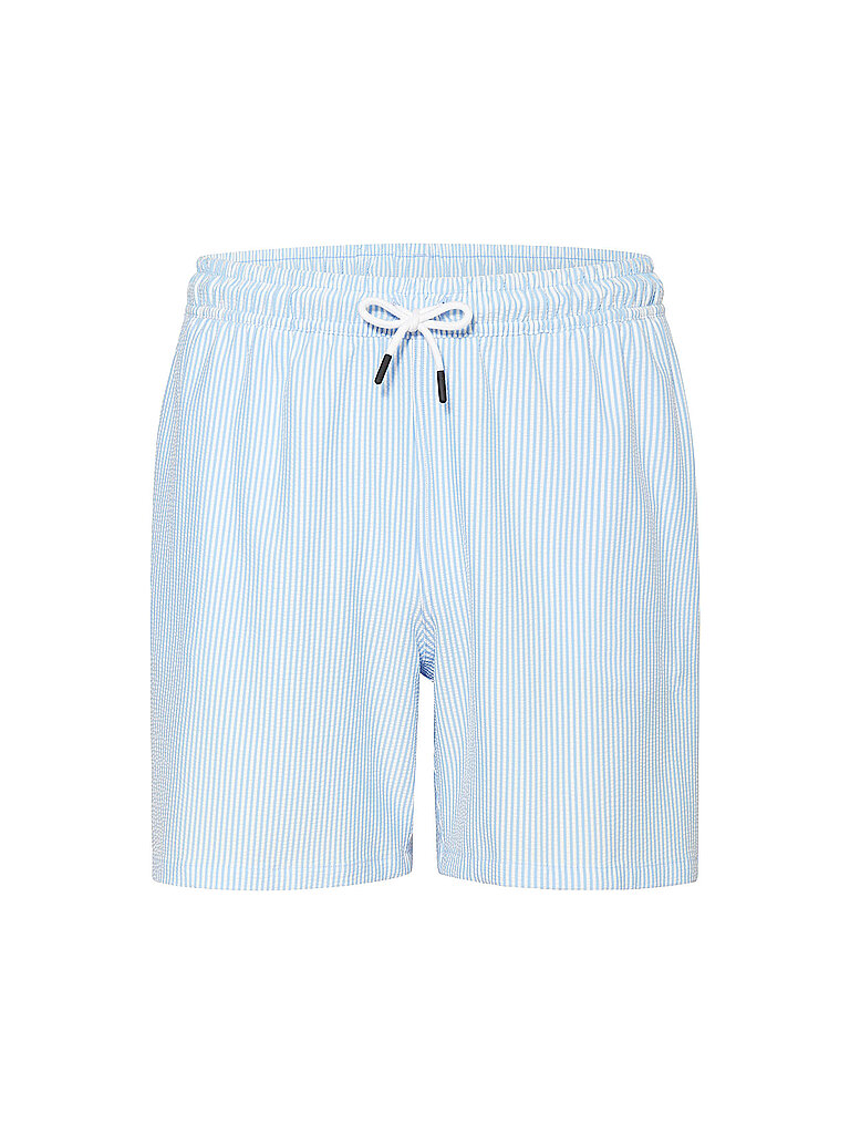 PAUL Herren Badeshorts Striped hellblau | M — Bild 2
