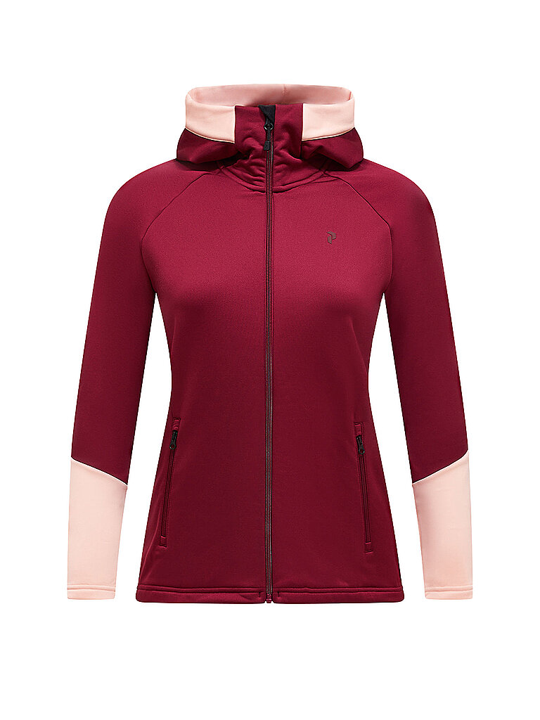 Peak Performance Damen Kapuzenjacke Ride Essentials beere