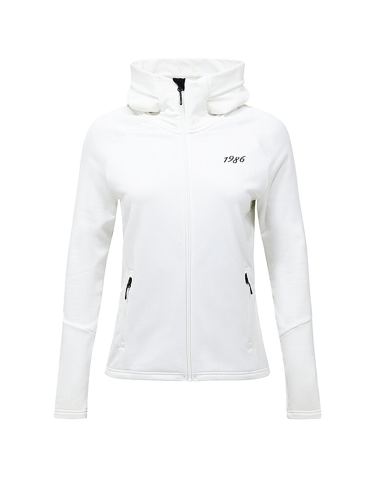 Peak Performance Damen Kapuzenpullover Rider Zip Hood weiss
