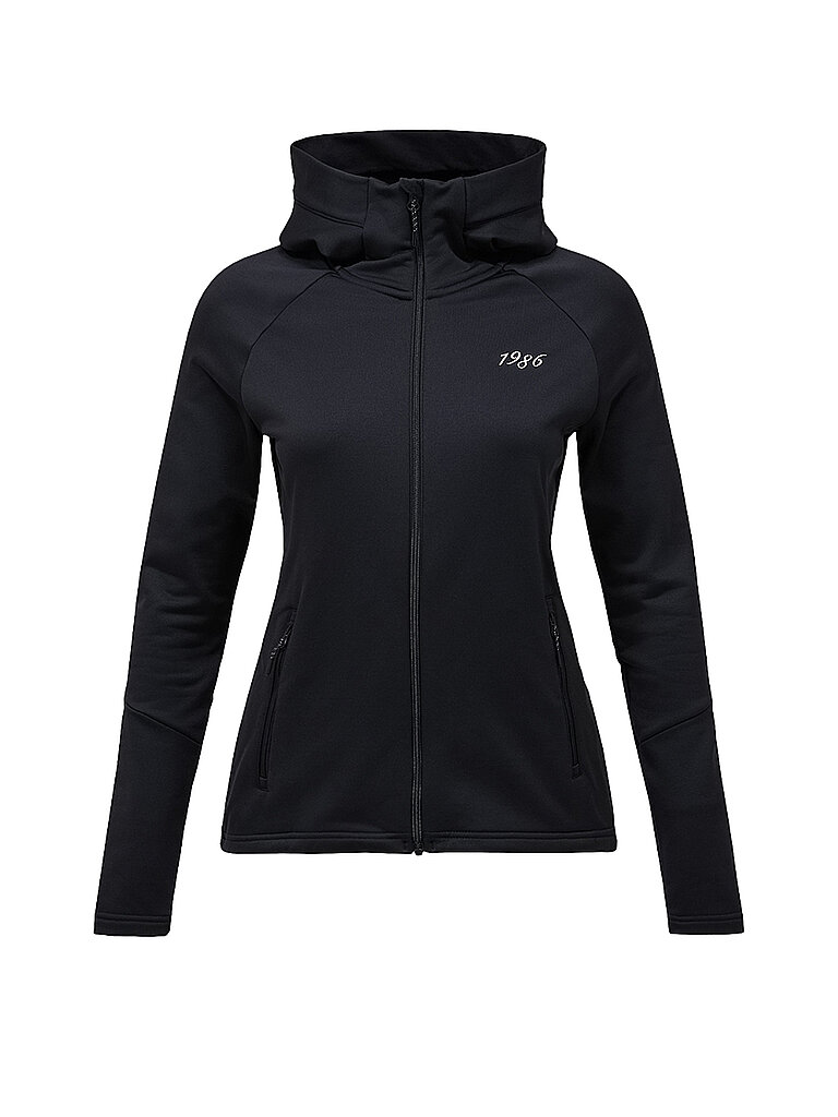 Peak Performance Damen Kapuzenpullover Rider Zip Hood schwarz