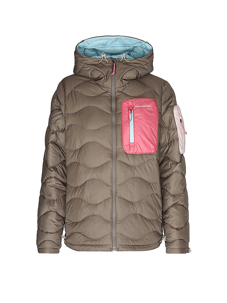 Peak Performance Damen Jacke Helium Utility Down Hoodie braun