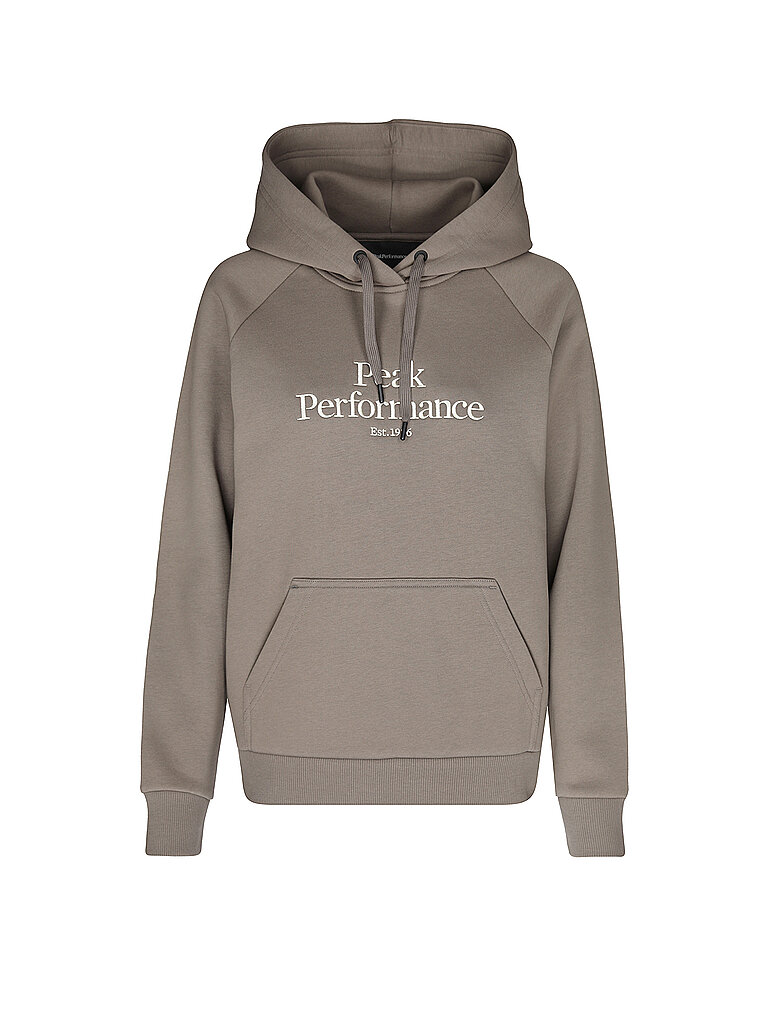 Peak Performance Damen Hoodie Original braun