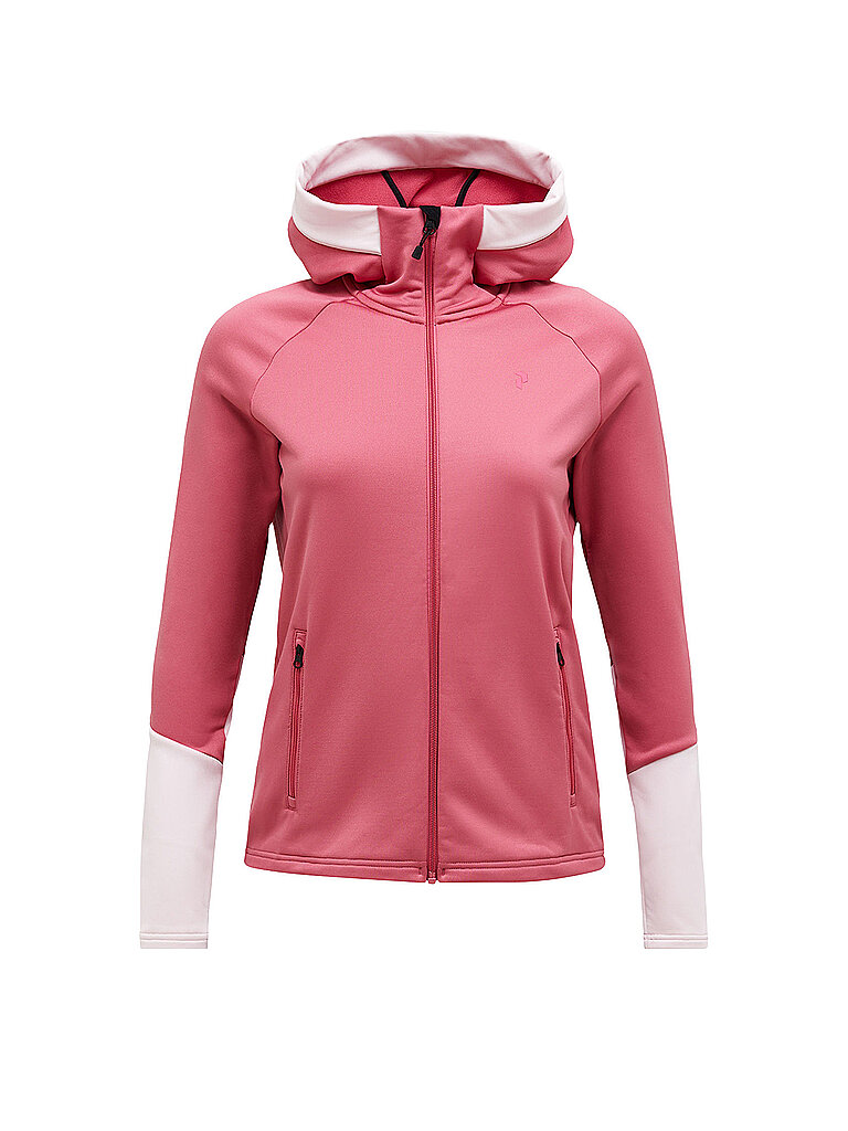 Peak Performance Damen Jacke Rider Essentials Hoodie koralle