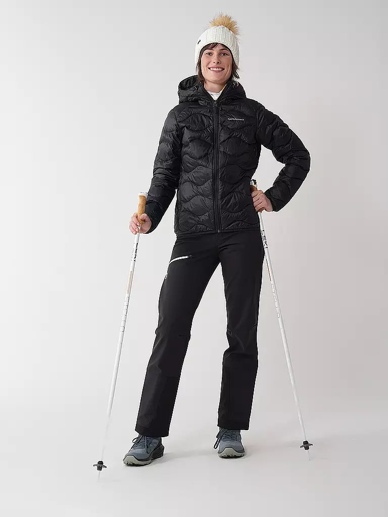 PEAK PERFORMANCE | Damen Daunenjacke Helium Down Hoodie | schwarz