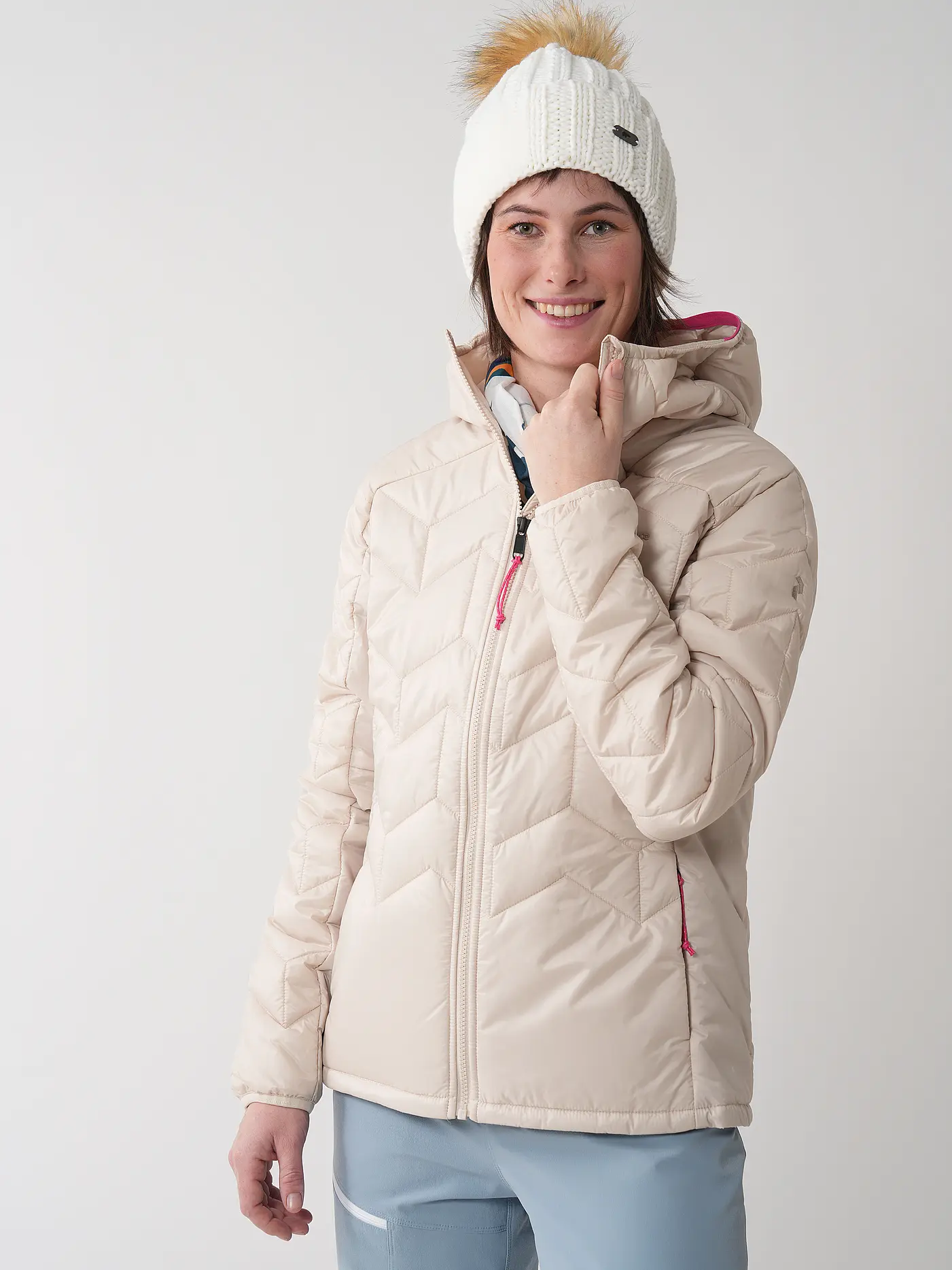PEAK PERFORMANCE | Damen Freizeitjacke Elevate Liner Hoodie | creme