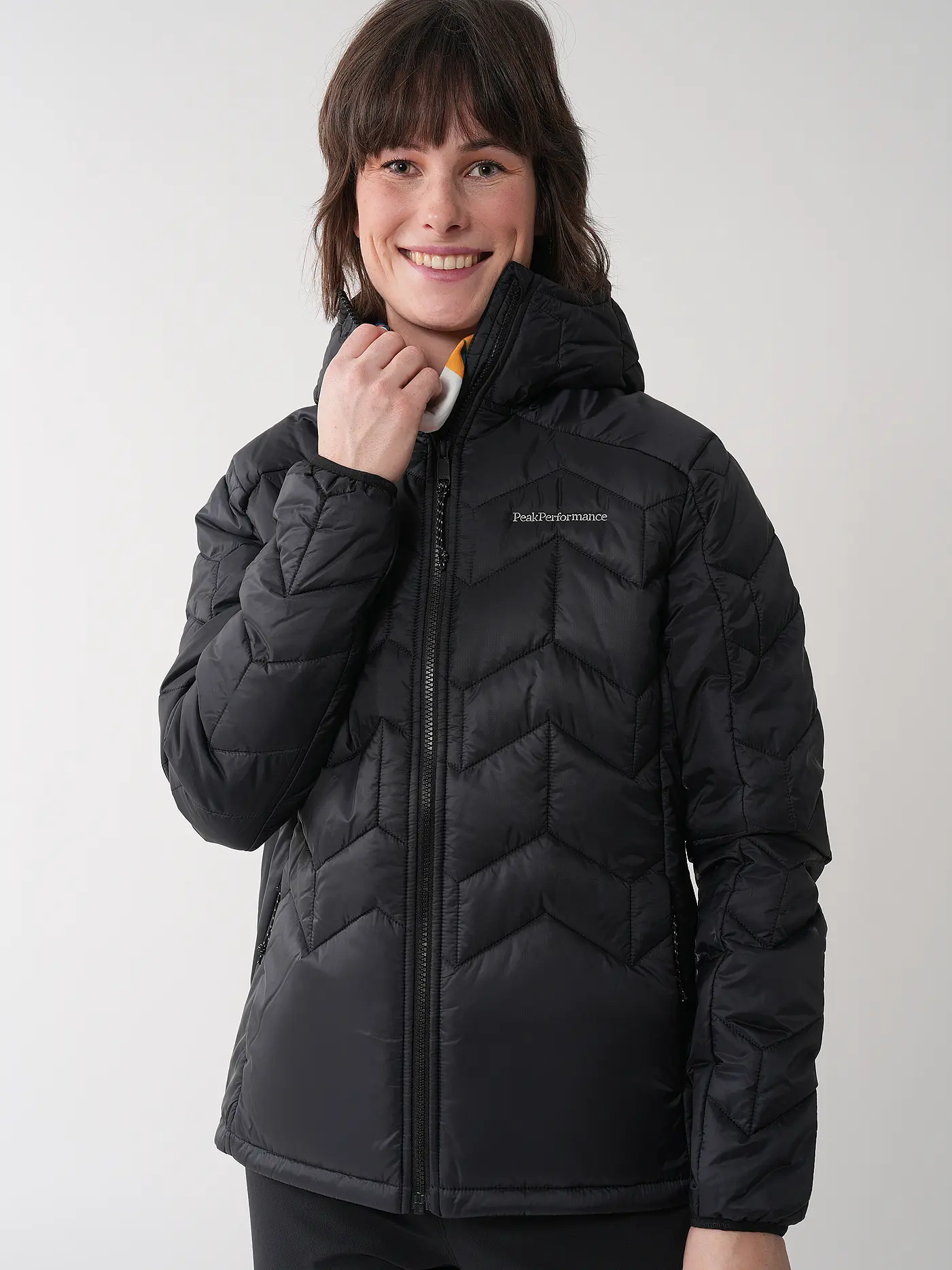 PEAK PERFORMANCE | Damen Freizeitjacke Elevate Liner Hoodie | schwarz