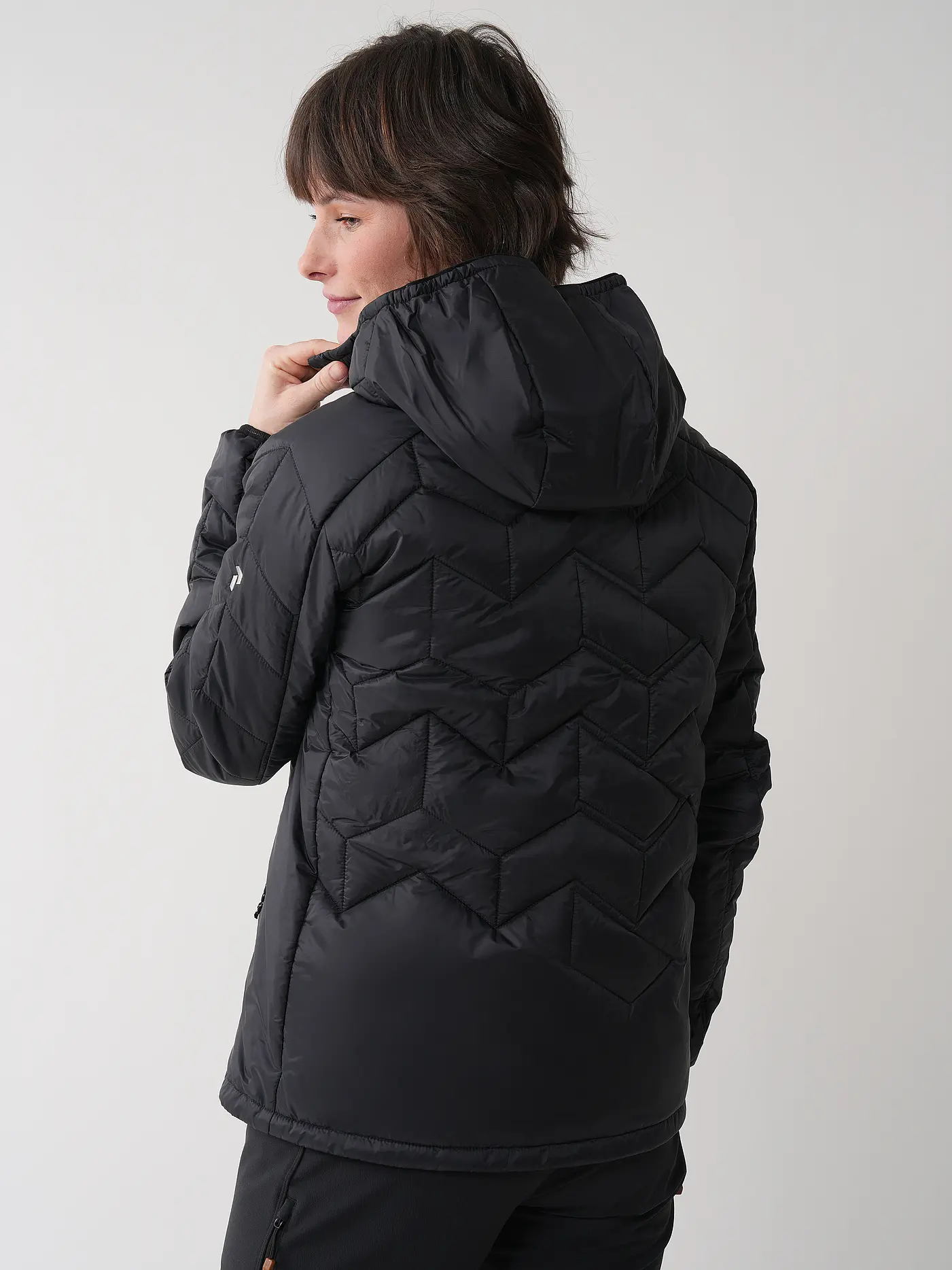 PEAK PERFORMANCE | Damen Freizeitjacke Elevate Liner Hoodie | schwarz