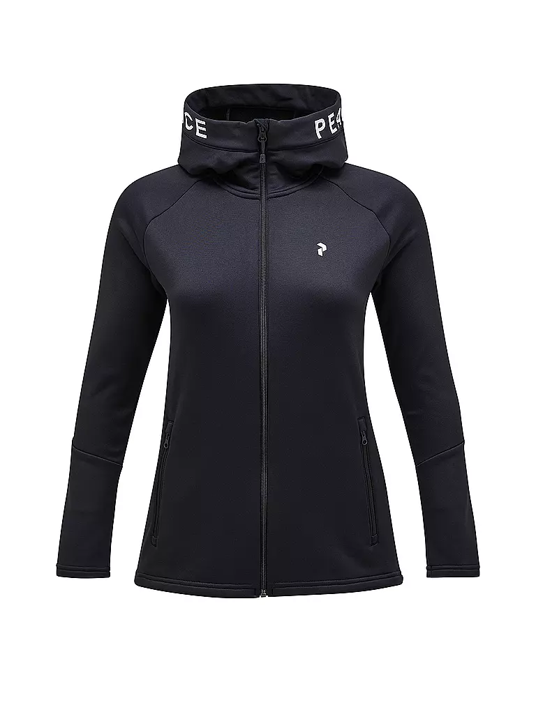 PEAK PERFORMANCE | Damen Unterziehjacke Rider Hoodie | schwarz