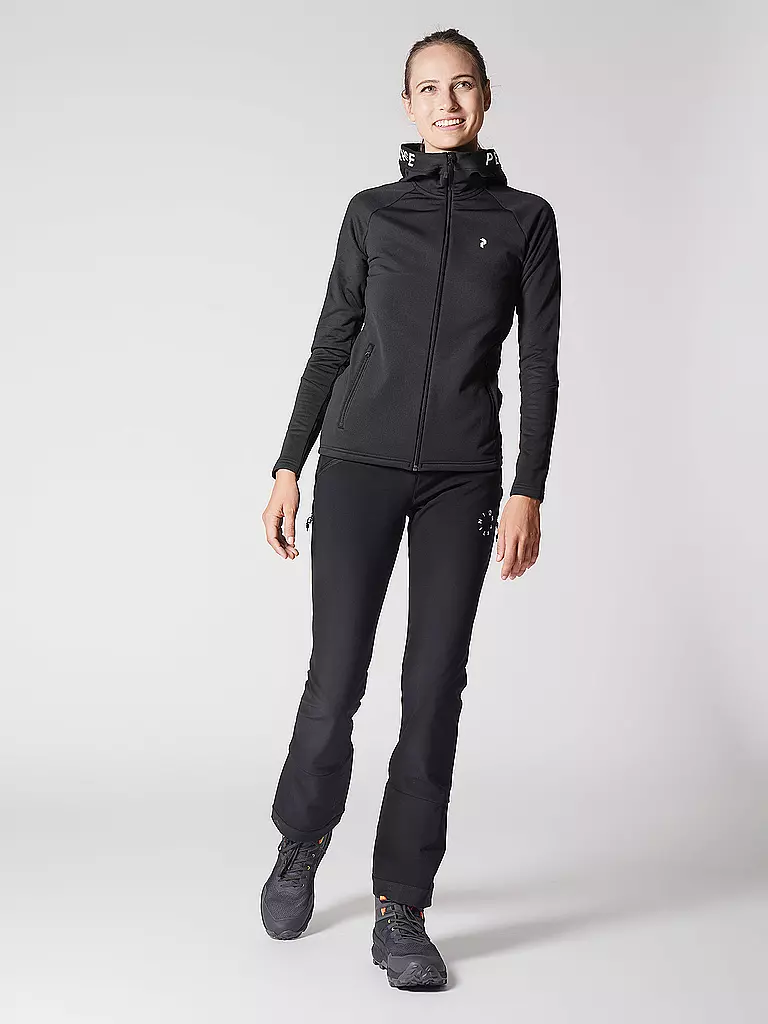 PEAK PERFORMANCE | Damen Unterziehjacke Rider Hoodie | schwarz