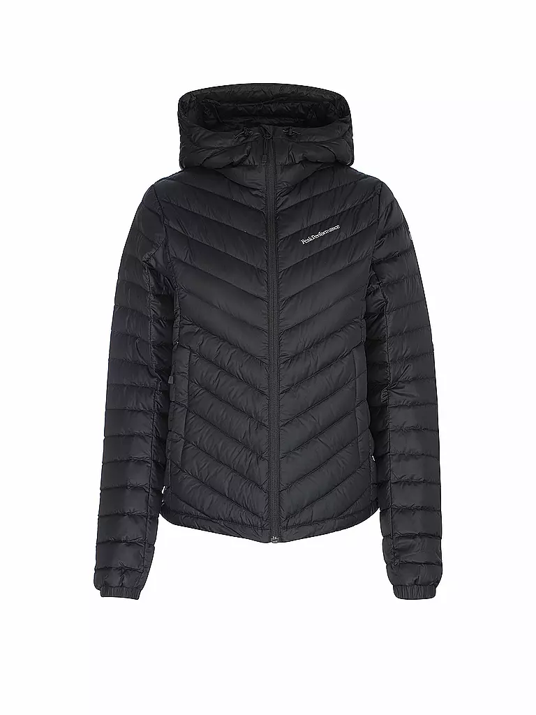 PEAK PERFORMANCE | Damen Winterjacke Frost Down Hoodie | schwarz