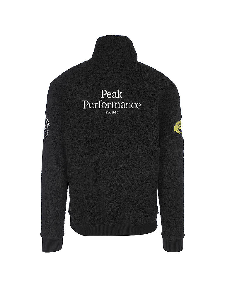 PEAK PERFORMANCE | Herren Fleecejacke Patch  | schwarz