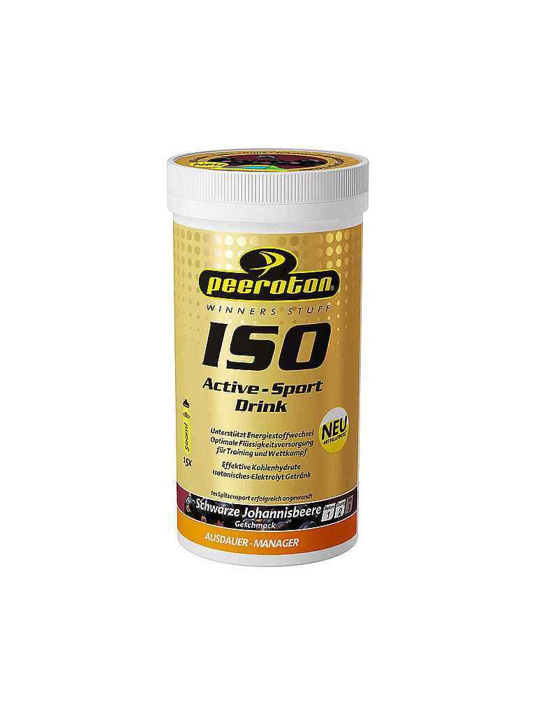 PEEROTON Isotonisches Getränkepulver Iso Active Schwarze Johannisbeere 300g bunt — Bild 2