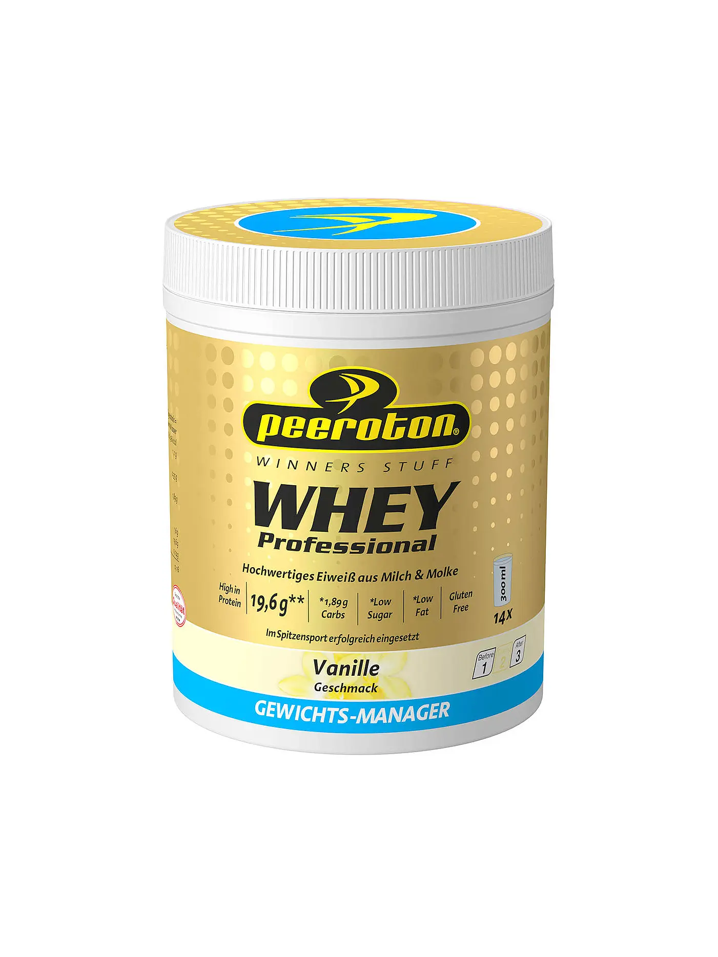 PEEROTON | Eiweißpulver WHEY Professional Shake Vanille 350g | bunt