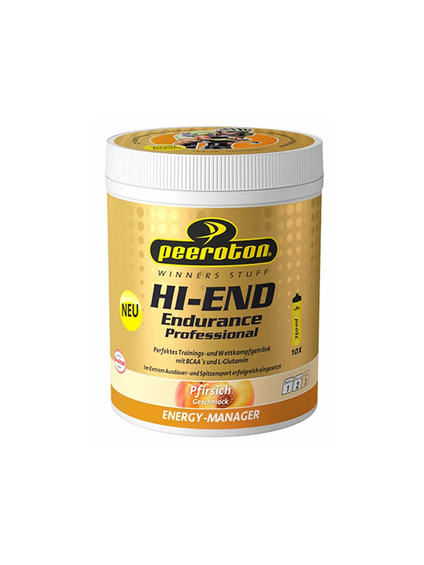PEEROTON | Hi-End Endurance Energy Drink Professional Pfirsich 600g Christoph Strasser - Special Edition | bunt