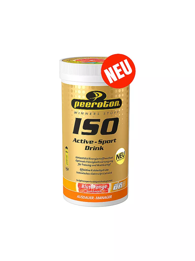 PEEROTON | Isotonisches Getränkepulver Iso Active Blutorange 300g | bunt