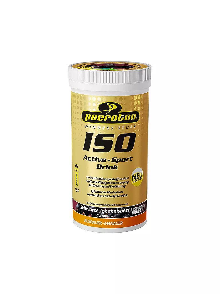 PEEROTON | Isotonisches Getränkepulver Iso Active Schwarze Johannisbeere 300g | bunt