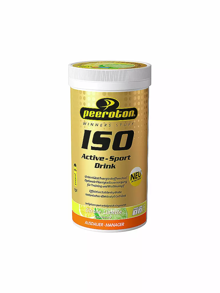 PEEROTON | Isotonisches Getränkepulver Iso Active Zitrone-Limette 300g | bunt
