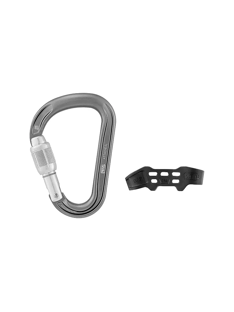 PETZL | Karabiner Attache Bar Screw Lock | grau