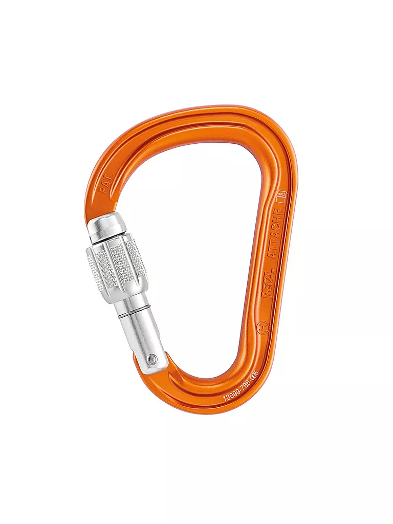 PETZL | Karabiner Attache Screw-Lock | orange