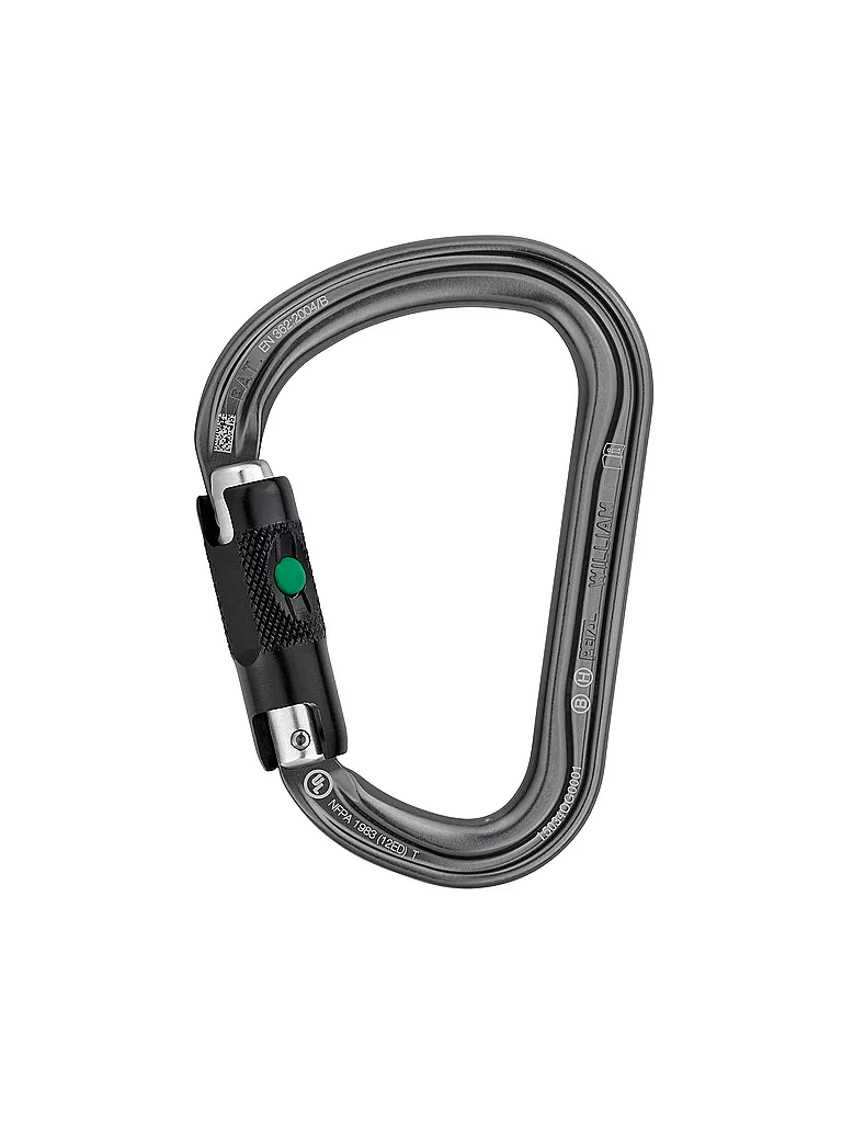 PETZL | Karabiner William Ball-Lock | grau