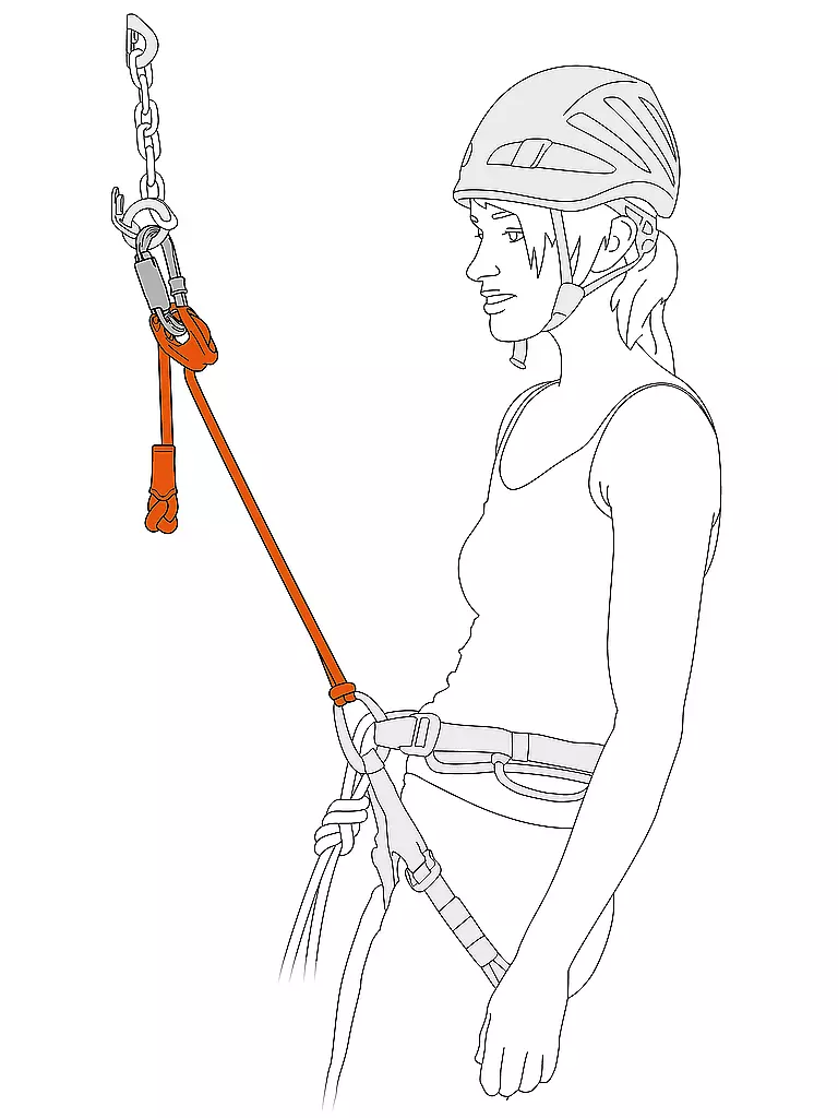 PETZL | Kletterseil Connect Adjust | orange