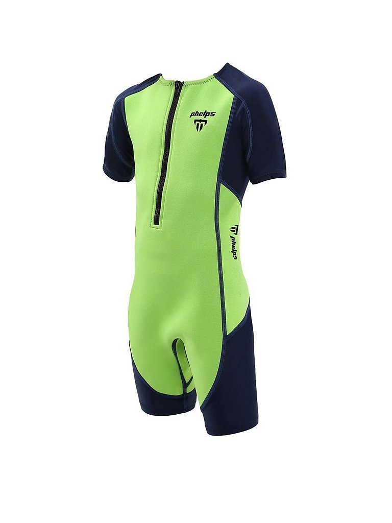 PHELPS Kinder Schwimmanzug Stingray Short Sleeve grün | 92