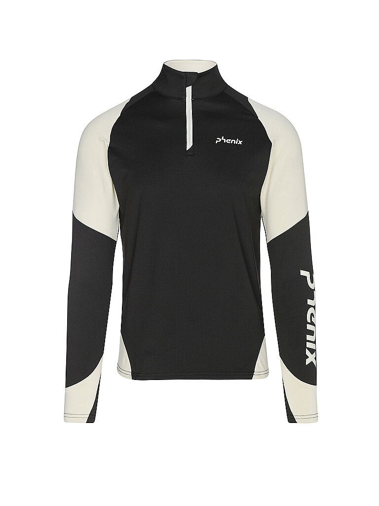 PHENIX Herren Unterzieh Zipshirt schwarz | 50