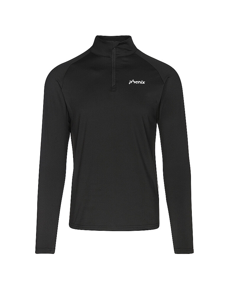 PHENIX Herren Unterzieh Zipshirt schwarz | 50