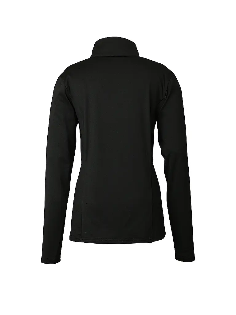 PHENIX | Damen Unterzieh Zipshirt Basic Set In Sleeve 1/2 | schwarz