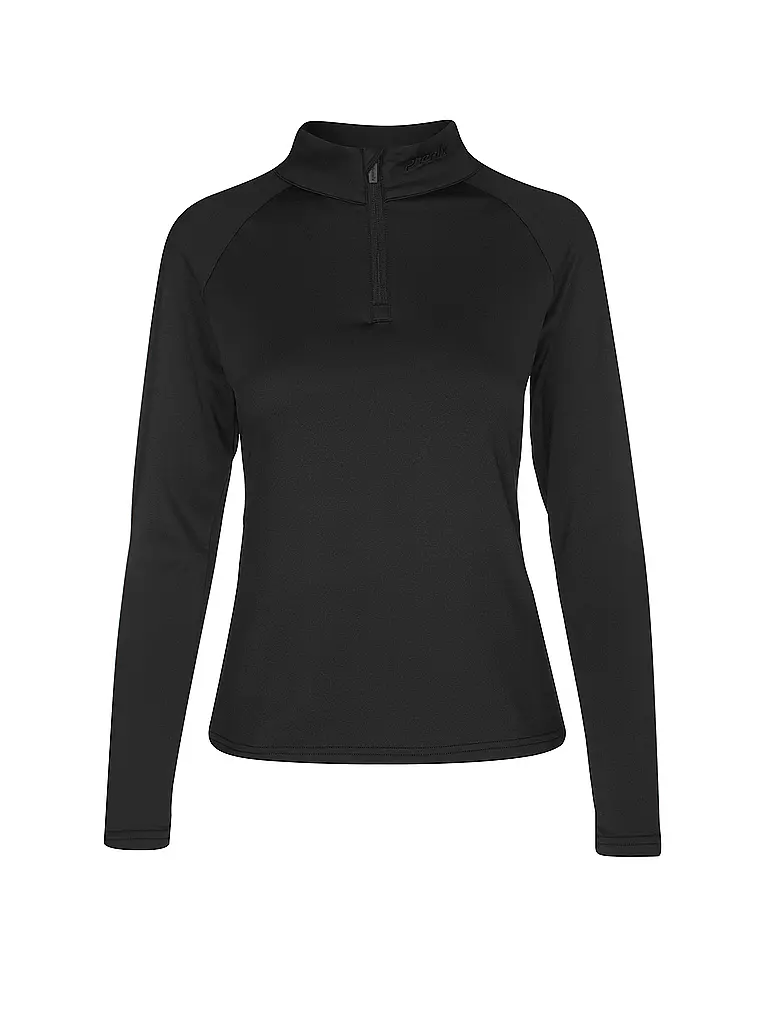 PHENIX | Damen Unterzieh Zipshirt Retro Future | schwarz