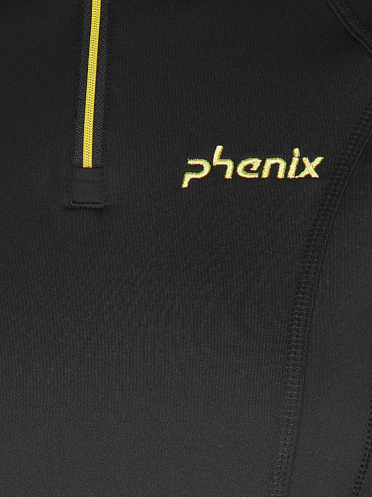 PHENIX | Damen Unterzieh Zipshirt | schwarz