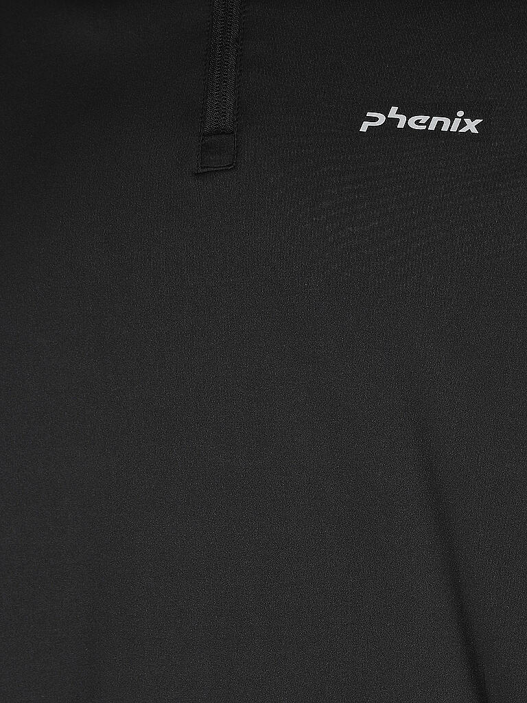 PHENIX | Herren Unterzieh Zipshirt T-Neck | schwarz