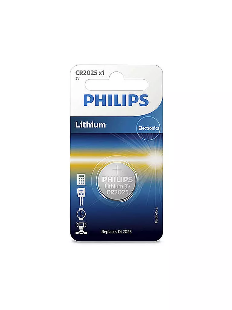 PHILIPS | Batterie CR2025 3V | silber