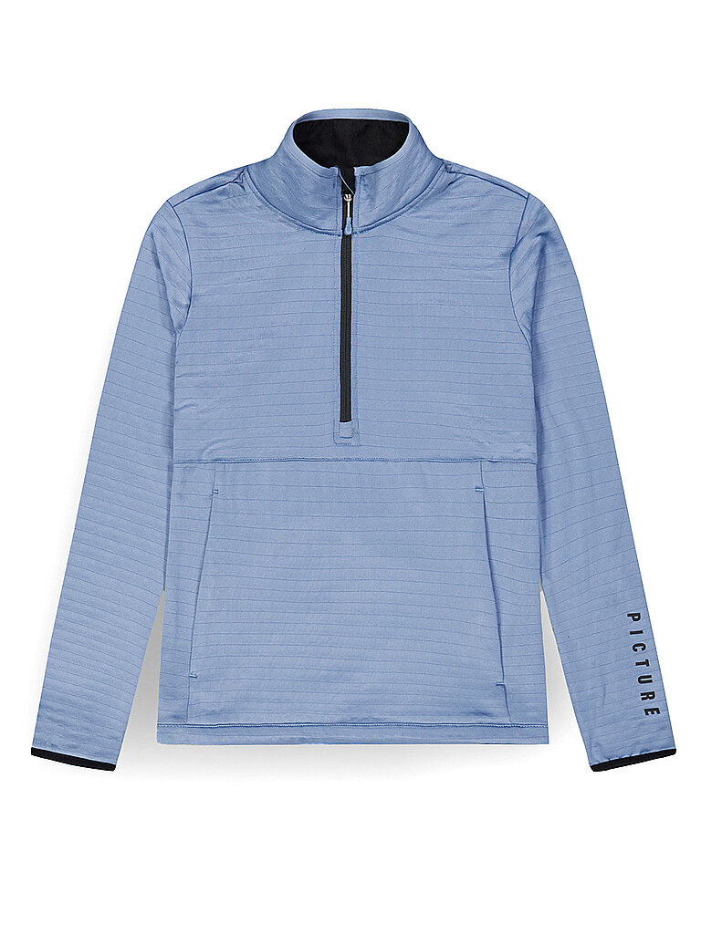 PICTURE Damen Fleecepullover mit Zip Bake hellblau | S
