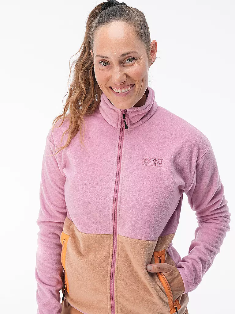 PICTURE | Damen Fleecejacke Teddie | rosa