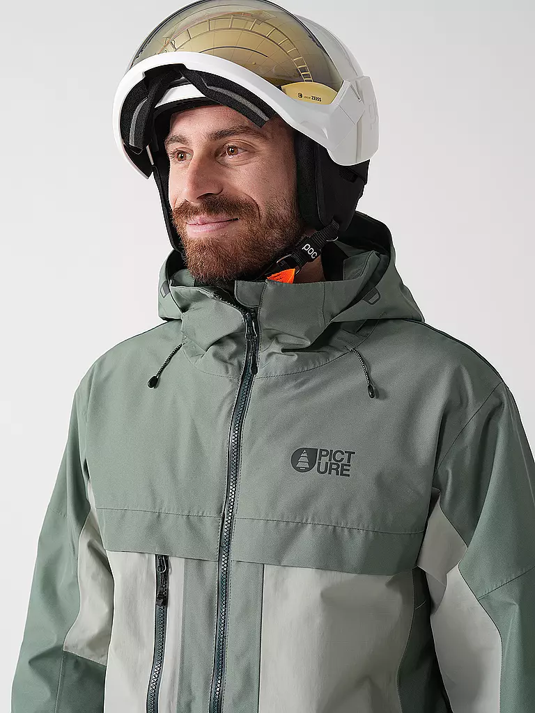 PICTURE | Herren Skijacke Dugnad Hoodie | hellgrün